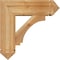 Ekena Millwork Imperial Arts and Crafts Rough Sawn Bracket w/ Offset Brace, Western Red Cedar, 8"W x 24"D x 24"H BKT0806X24X24IMP03RWR - alternate 3